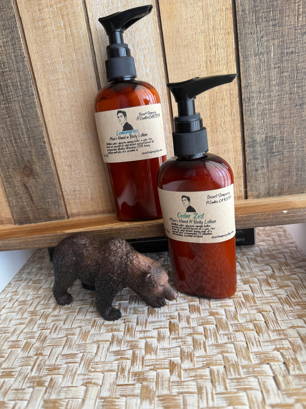 Men&#39;s Hand and Body Lotion-Handcrafted especially for men, none greasy feeling after applying, refreshingly scented with essential oils.